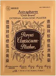 Chili Brand Porous Capsicum Plaster Pain Patch, Pack of 24 Large (11.4 x 17.8 cm) Patches