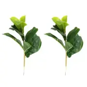 Small Artificial Fiddle Leaf Tree 11inch Faux Ficus Lyrata Tree for Home2900