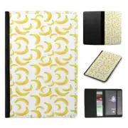 PASSPORT ITINERARY ORGANIZER|YELLOW BANANA FRUIT PATTERN #1
