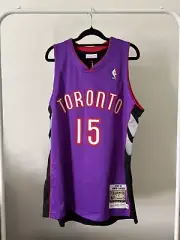 Vince Carter Autographed Jersey Authentic Mitchell ness Raptors Large Fanatics