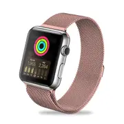 ZUSLAB Stainless Steel Wristbands Band for Apple Watch Series 8 7 6 5 4 3 2 1 SE 38-40-41mm - Hot Pink