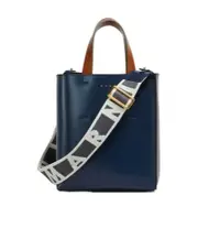 Marni Museo Mini Top handle Bag One size GLASS BLUE/TRUFFLE/MOCA