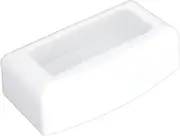 Nail Tools Clean Tray, Easy to Clean Fine Workmanship ABS Makeup Tools Cleaning Box for Travel Jewelry (White)