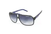 Carrera Grand Prix 2 T5C 08 Polished Black on Clear/Blue Gradient Unisex Sunglasses