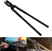 Beginner Blacksmith Knife Making Tongs Anvil Vise Forge Wolf Jaw Tongs (15 in)