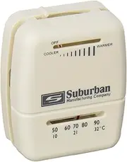 Suburban 161154 Wall Thermostat - Heat Only - White