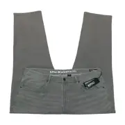 Buffalo David Bitton Six-X Straight Stretch Gray Jeans Men’s 42x30 New With Tags