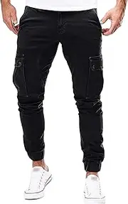 [JEShifangjiusu] Men's Ripstop Cargo Pant Cotton Multi-Pockets Straight Fit Pant Tactical Outdoor Military Army Cargo Pants