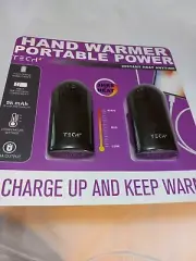 Tech2 Hand Warmer Two Pack Portable Power Three Settings Charge Mobile