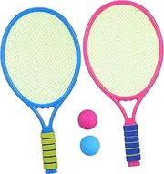 GANAZONO 1Set Plastic Tennis Racket for Fun Outdoor Activity Equipment Random Colors Durable and Practical Sports Supplies to Encourage Athletic Skills and Parent Bonding