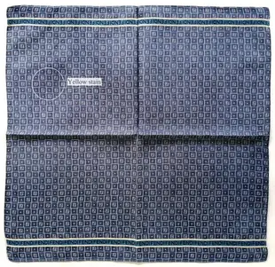 Fendi Vintage Handkerchief Pocket Square Grayish Blue 18 x 18 inches, vintage sc