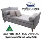 AUSTRALIAN MADE Expresso Bed End Ottoman / Bay Window Day Chaise Lounge