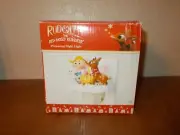 Roman Rudolph the Red-Nosed Reindeer Hermey Elf and Fire Flicker Night Light