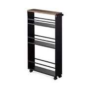 Yamazaki Tower Rolling Slim Storage Cart