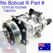 fits Bobcat A/C AC Air Conditioning Compressor 7279139 7023585 E45 E50 E55 E85