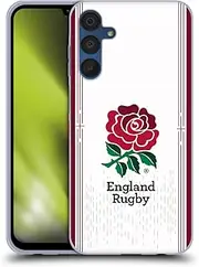Head Case Designs Officially Licensed England Rugby Union Home 2023/24 Crest Kit Gel Case [Military Grade Protection] Compatible with Samsung Galaxy A15