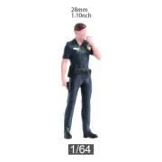 1/64 police officer Call Men Scene Minitures Figures Doll For Cars Vehicles Toy