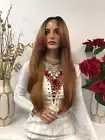 Blond Balayage Ombre Swiss 360' Multi Parting Frontal Lace Wig 24" Palm 1118 40
