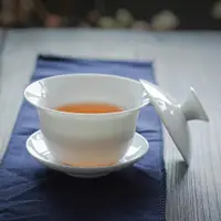 在飛比找ETMall東森購物網優惠-蓋碗德化白瓷茶具套裝整套功夫陶瓷簡約茶壺茶杯泡茶會客家用