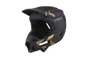 Lixada Full Face Mountain Bike Helmet Ventilation Lightweight MTB Helmet (Black and Gold)