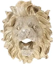 Lion Head Wall Mount Fountain Nozzle Durable Garden Ornament for Fountains Realistic Decorative Water Feature for Outdoor Spaces