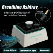 Smart Air Purifier Ashtray Atmosphere Light Filtering Second-Hand Smoke Silver