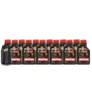 12L Motul 8100 X-CLEAN 5W40 Wix Filter Motor Oil Change Kit API SN