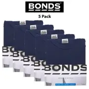 Mens Bonds Orignal Raglan 5 PACK Crew Neck Short Sleeve Shirt Tee Cotton MB3937