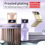 Matte Frost Gradient Electroplated Case For Samsung Galaxy Z Flip4 3 Hinge Cover