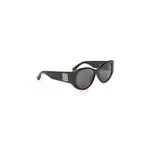 [Balenciaga] Balenciaga-Black Acetate Nano Round Sunglasses-Donna OS OS