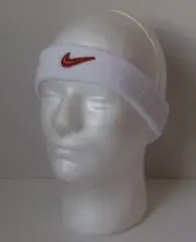 Nike Swoosh Headband Adult Unisex White/Desert Dark Orange