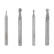 Ball Nose End Mill， CNC Router Bit 2 Flute Spiral Tool