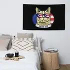 Swaggy Puerto Rico Cat Wall Tapestry Flag Decor