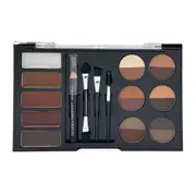 The Brow Bar by Uncommon Cosmetics for Women - Eyebrow Pencil, Eyebrow Powder Brush, Brow Angled Brush, Spoolie, 0.05oz Eyebrow Wax, 0.2oz Brow Gel, 0.48oz Brow Powders