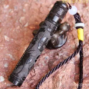 火摺子 黑檀木充電打火機防風創意USB電子點煙器個性掛件男士煙具