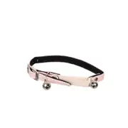 Happy Tails Pink Dual Bell Cat Collar