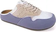 [MAIITRIP] Women's Slip on Mesh Mule Clogs Sneakers with Arch Support,Non-Slip Backless Breathable Casual Walking Loafer Shoes with Lace,Lightweight Fashion Comfortable Indoor/Outdoor Clogs Slippers