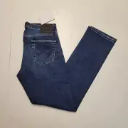 $188 New EDWIN Medium Wash Jace Denim Jeans Men's 30x32 Stax Blue Straight Fit