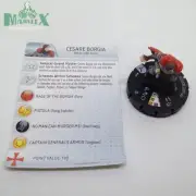 Heroclix Assassin's Creed set Cesare Borgia #010 Gravity Feed figure w/card!