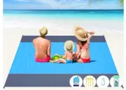 Outdoor Beach Blanket (78' x 81") -Compact, Lightweight, Sand Proof, Oversized
