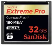 SanDisk 32GB Extreme Pro CF CompactFlash Memory Card - 160MB/s