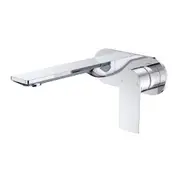 Caroma Urbane II Wall Basin / Bath Mixer 180mm (Body & Trim)- Round Cover Plate - Lead Free Chrome 99631C6AF
