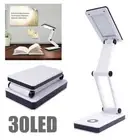 30LED USB Portable Foldable Rechargeable Study Desk Table Light Lamp White