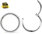 Surgical Steel Hinged Clicker Segment Nose Rings Septum Clicker 18G-16G-14G 6Mm-