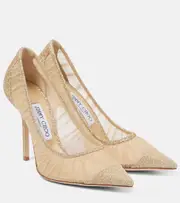 [Jimmy Choo] Jimmy Choo Love 100 glitter pumps AU 10 gold