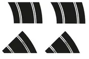 Scalextric: Standard Straight and R2 Curve - Track Extension Pack