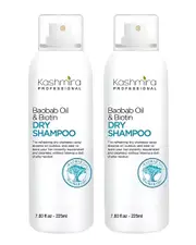 Kashmira Professional Unisex 7.6oz Baobab Oil & Biotin Professional Refreshing Dry Shampoo 2 Pack