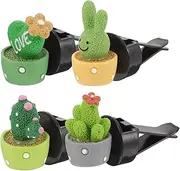 Sosoport Car Vent Aromatherapy Clip Cactus Perfume Diffuser Car Interior Decor Air Freshener Clip