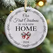 First Christmas In Our New Home Ornament Png Our First Home 2024 Ornament