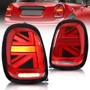 2*VLAND LED Tail lights For Mini Hatch (Mini Cooper) F55 F56 F57 2014-2019 Black